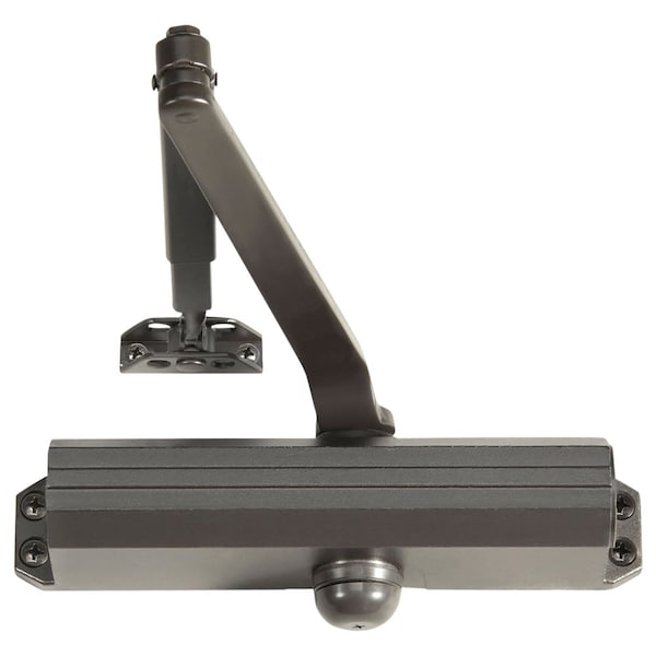 Grade 1 Tri Mount Surface Closer, Pull Side, Double Lever Arm Regular, 180 Deg. Swing, Adjustable Si
